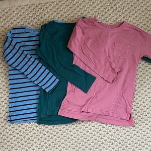 Lot of Primary Long-Sleeve Pocket Tees